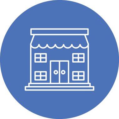 Ev. Web simgesi basit illüstrasyon