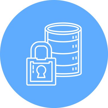 Kilit. Web simgesi basit illüstrasyon