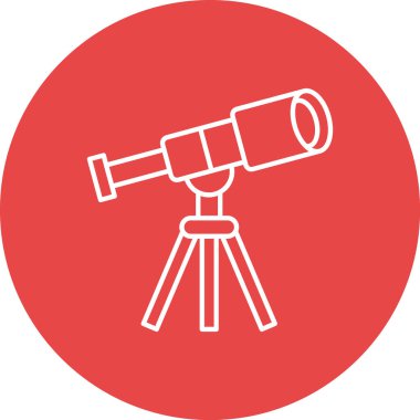 teleskop web simgesi basit illüstrasyon