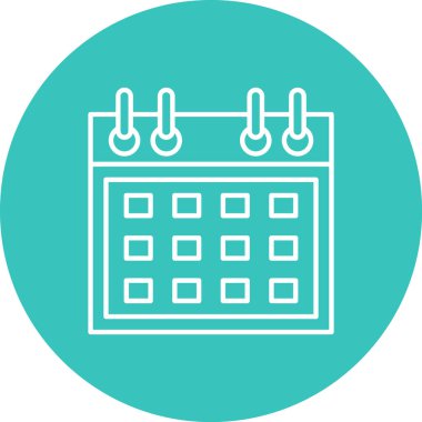 Takvim simgesi vektör illüstrasyonu