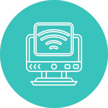 Wi-Fi simgesinin vektör illüstrasyonu