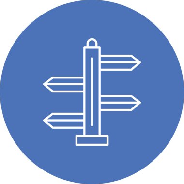 Yol işaretinin vektör illüstrasyonu