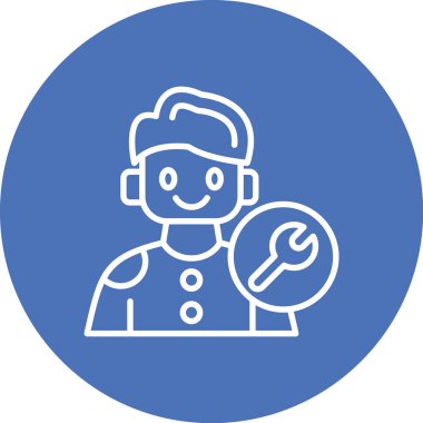 İnsan simgesinin vektör illüstrasyonu