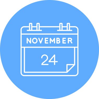 Kasım 'ın 24' ü bir günlük takvimde