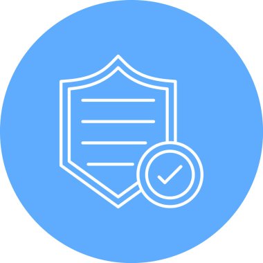 kalkan ikon vektör illüstrasyonu