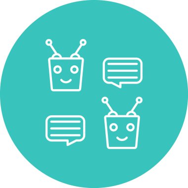 Sohbet ikonu. Basit tasarım