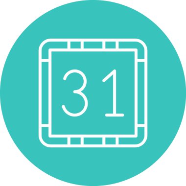 Takvim simgesi, vektör çizimi