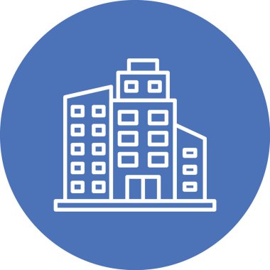 Otel ikonu. vektör illüstrasyonu