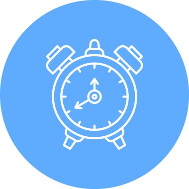 Alarm saat simgesi vektör illüstrasyonu