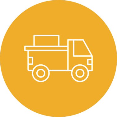 Kamyon. Web simgesi basit illüstrasyon