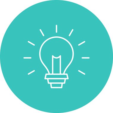 ampul simgesi vektör illüstrasyonu