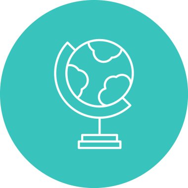 Dünya simgesinin vektör illüstrasyonu