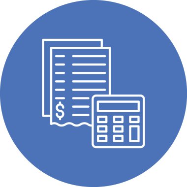 İş ve finans simgesinin vektör illüstrasyonu