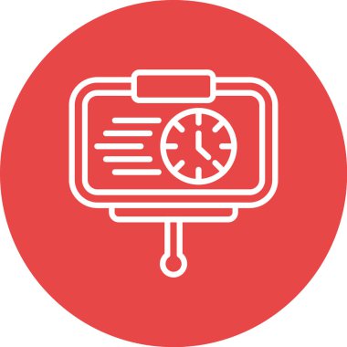 Bir takvim simgesinin vektör illüstrasyonu