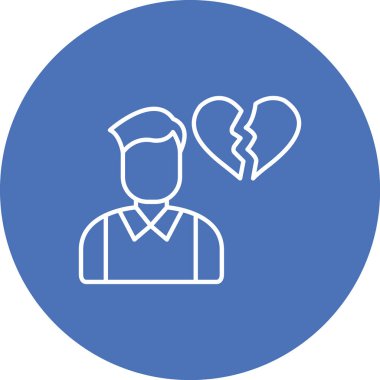 Kalp ikonu vektör illüstrasyonu