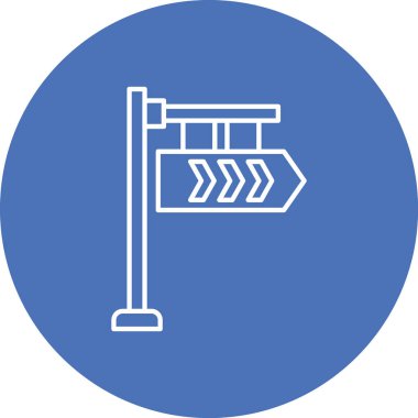 vektör yol simgesi illüstrasyonu