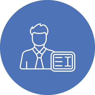 İnsan simgesinin vektör illüstrasyonu