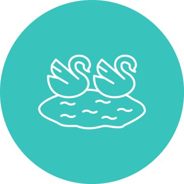 Bir denizanası simgesinin vektör çizimi