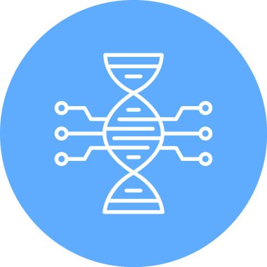 dna. Web simgesi basit illüstrasyon