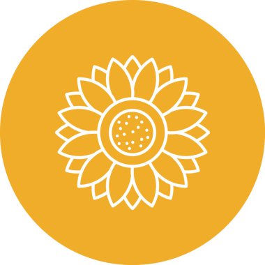 çiçek simgesi vektör illüstrasyonu