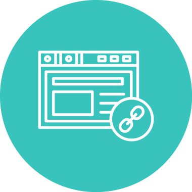 Web simgesi vektör illüstrasyonu