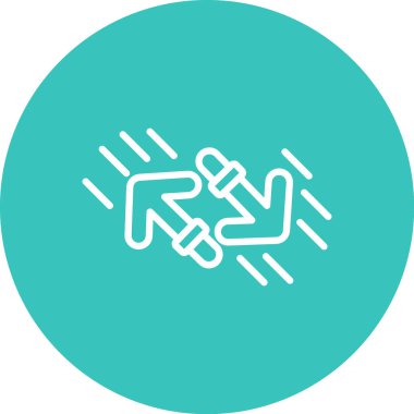 Tek bir izole edilmiş simge ögesinin vektör illüstrasyonu