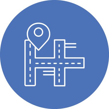 konum. Web simgesi basit illüstrasyon