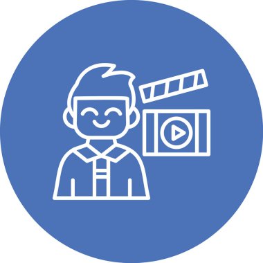 Sinema simgesinin vektör illüstrasyonu