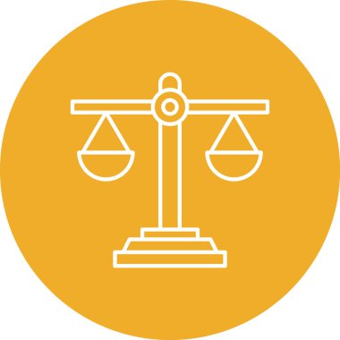 Hukuk ve adalet simgesinin vektör illüstrasyonu