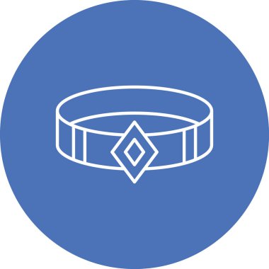 Mavi ve beyaz bir ikonun vektör illüstrasyonu