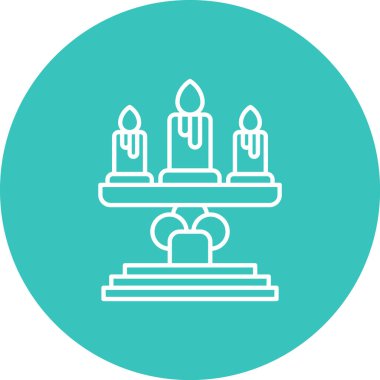 Mumlar. Web simgesi basit tasarım