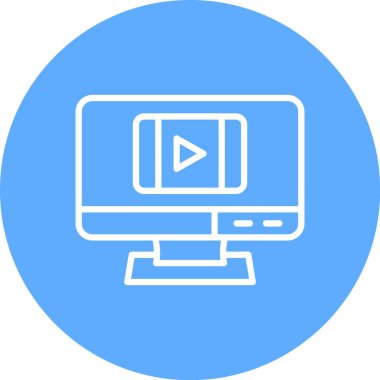 Web simgesi, basit vektör illüstrasyonu