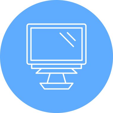 Bilgisayar. Web simgesi basit tasarım