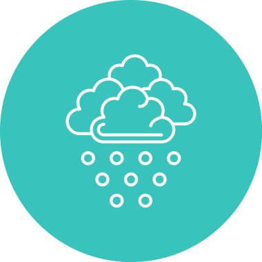 Hava durumu. Web simgesi basit illüstrasyon