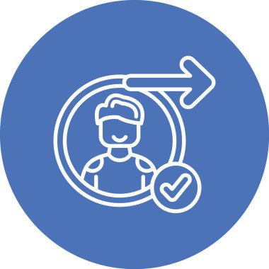 İnsan simgesinin vektör illüstrasyonu