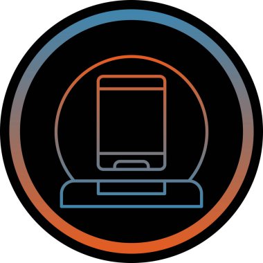 akıllı telefon simgesi vektör illüstrasyonu