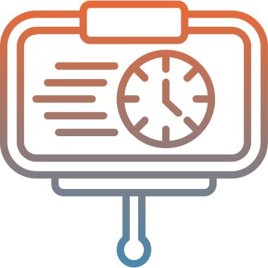 Kronometre Web simgesi basit illüstrasyon