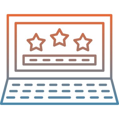 derecelendirme simgesi vektör illüstrasyonu