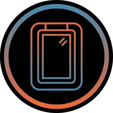 Bir pil simgesinin vektör çizimi