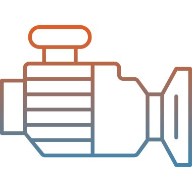 Kamera. Web simgesi basit illüstrasyon