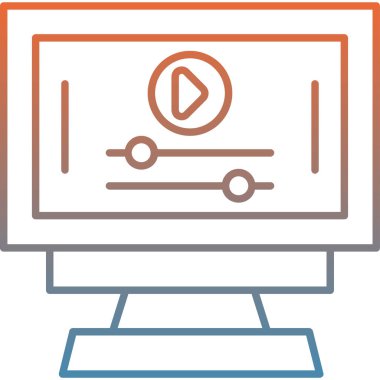 bilgisayar ekranı vektör simgesi