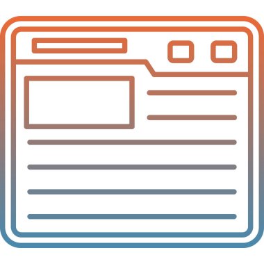 Web sayfası simgesi. özet tasarımı