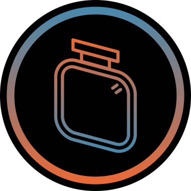 b 'nin eksik şişesinin vektör çizimi