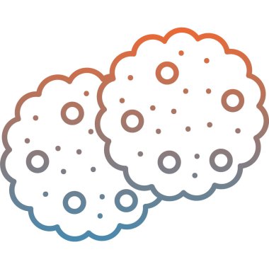 Bulutlar. Web simgesi basit illüstrasyon