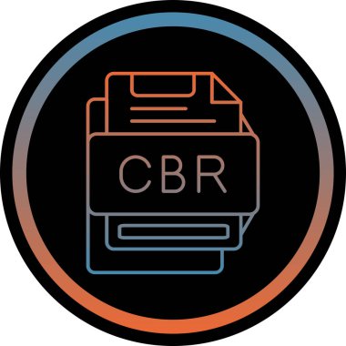 Dosya biçim simgesinin vektör illüstrasyonu