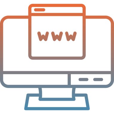 Ağ simgesi. Basit tasarım