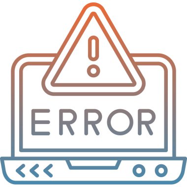 hata modern simge, vektör illüstrasyonu