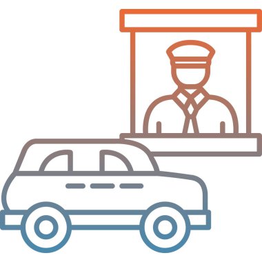 araba simgesi vektör illüstrasyonu