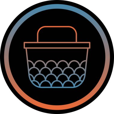 Çöp sepeti simgesini. Çöp sepeti vektör simgesi web için anahat çizimi