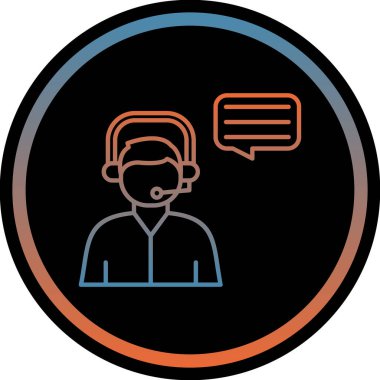 Bir insan simgesinin vektör illüstrasyonu